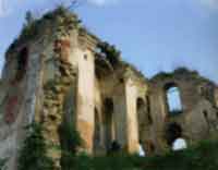 Руины двухэтажного пятиглавого Иоанно-Богословского собора. Фото. 2005 г.